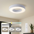Brilagi - LED Stmívatelné stropní svítidlo LUMIX LED/48W/230V 3000-6000K bílá pr. 50 cm + dálkové ovládání