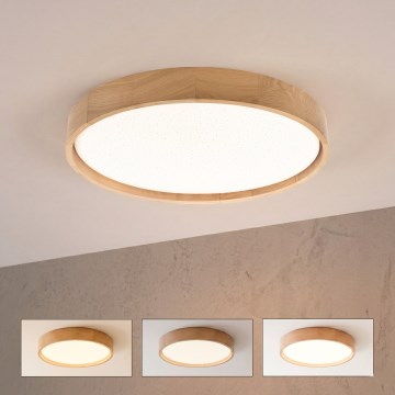 Brilagi - LED Stmívatelné stropní svítidlo MANAROLA SMART STARS LED/36W/230V 3000-6000K Wi-Fi Tuya Beacon pr. 51 cm + dálkové ovládání