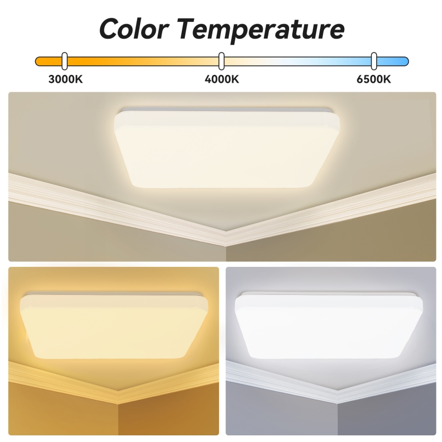 Brilagi - LED Stmívatelné stropní svítidlo MILKY WAY LED/24W/230V 3000-6500K 37x37 cm + dálkové ovládání