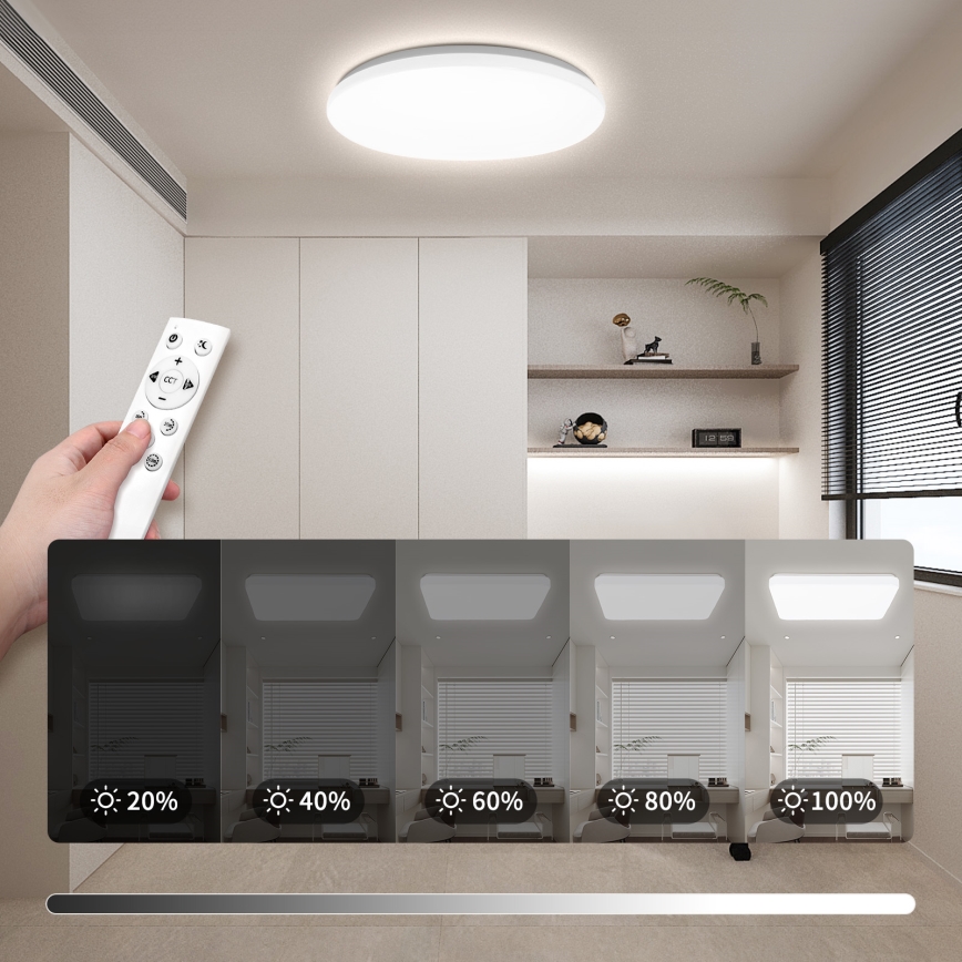 Brilagi - LED Stmívatelné stropní svítidlo MILKY WAY LED/36W/230V 3000-6500K pr. 48 cm + dálkové ovládání