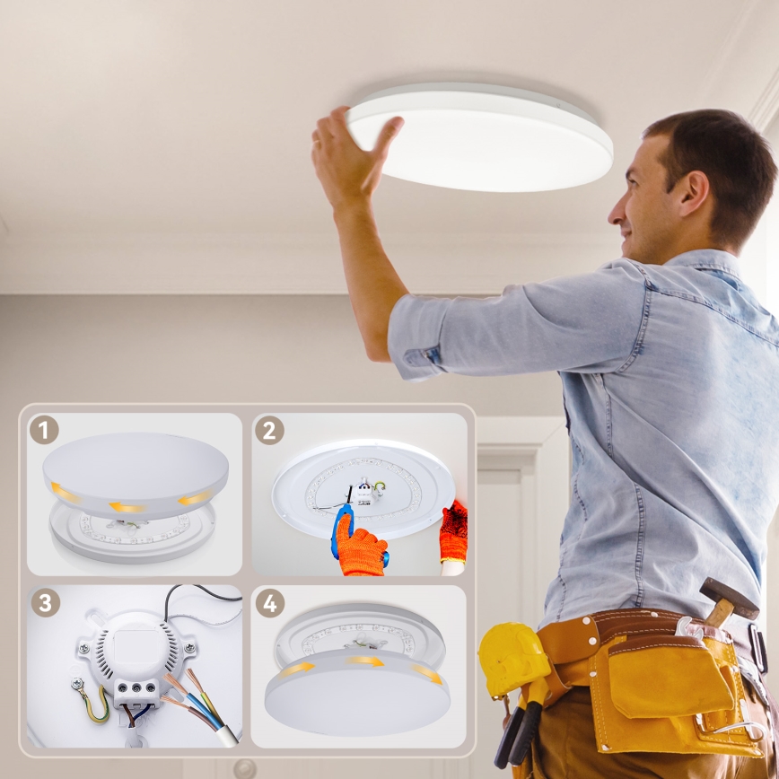 Brilagi - LED Stmívatelné stropní svítidlo MILKY WAY LED/36W/230V 3000-6500K pr. 48 cm + dálkové ovládání