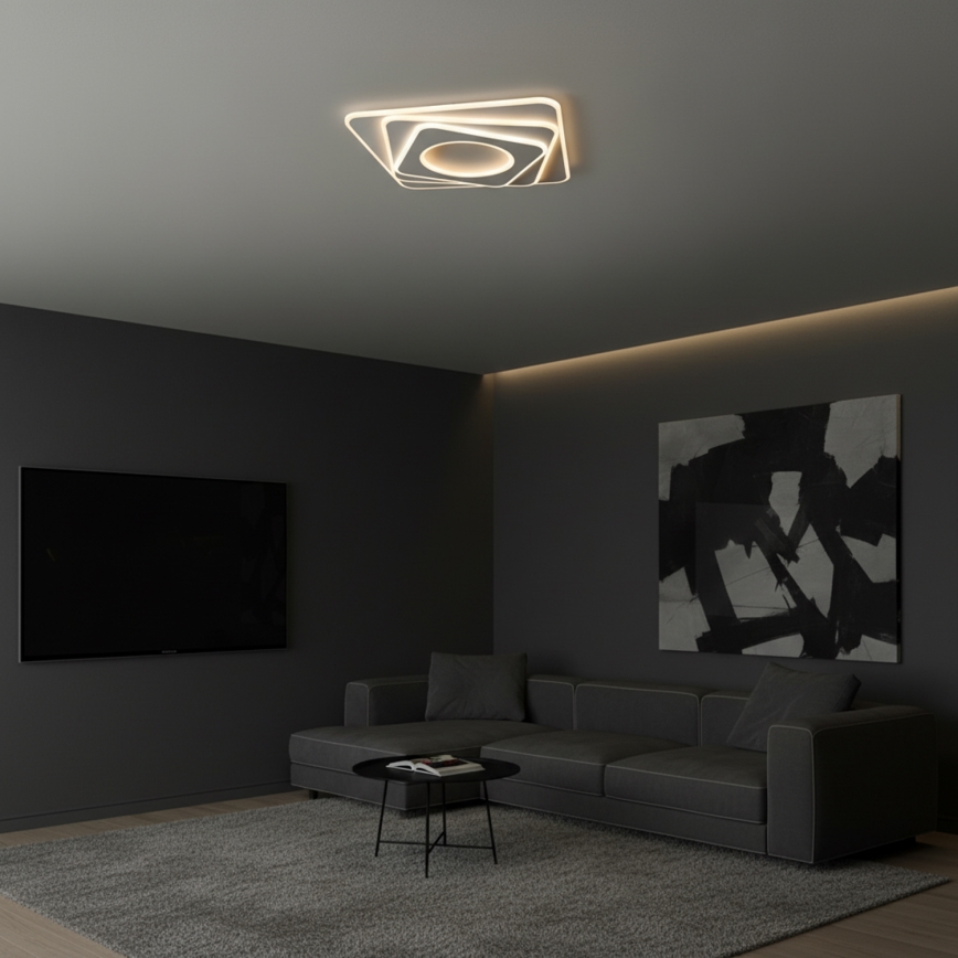 Brilagi - LED Stmívatelné stropní svítidlo MODERN LED/100W/230V 3000-6000K 48x48 cm + dálkové ovládání