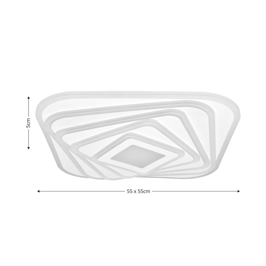 Brilagi - LED Stmívatelné stropní svítidlo MODERN LED/210W/230V 2700-6500K 55x55 cm + dálkové ovládání