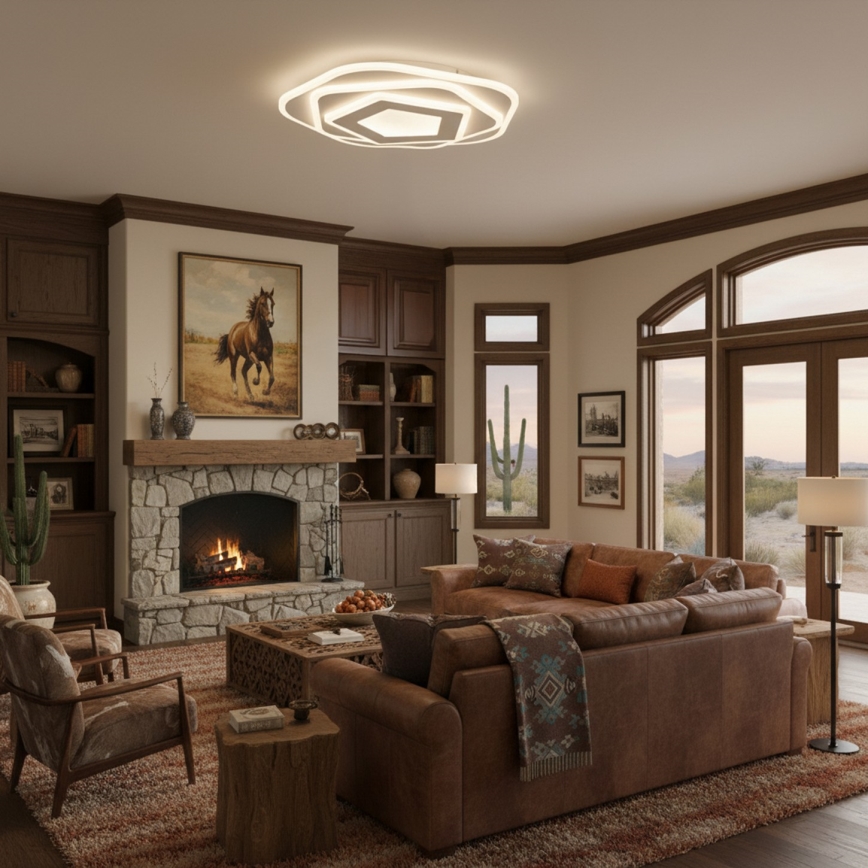 Brilagi - LED Stmívatelné stropní svítidlo MODERN LED/64W/230V 3000-6000K pr. 40 cm + dálkové ovládání