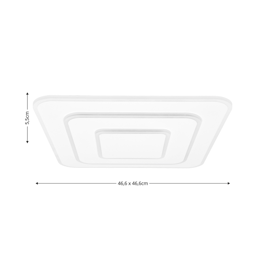 Brilagi - LED Stmívatelné stropní svítidlo MODERN LED/72W/230V 2700-6500K 46,6x46,6 cm + dálkové ovládání