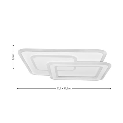 Brilagi - LED Stmívatelné stropní svítidlo MODERN LED/80W/230V 2700-6500K 52,5x52,5 cm + dálkové ovládání