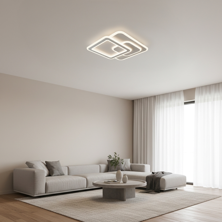 Brilagi - LED Stmívatelné stropní svítidlo MODERN LED/80W/230V 3000-6000K 52,5x52,5 cm + dálkové ovládání