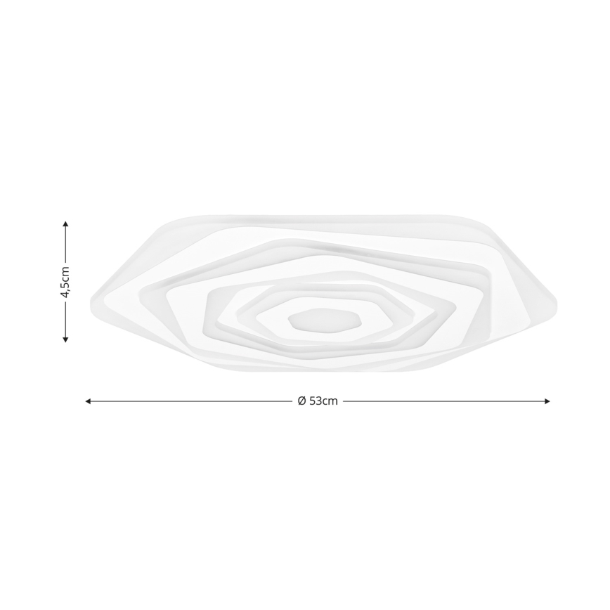Brilagi - LED Stmívatelné stropní svítidlo MODERN LED/85W/230V 2700-6500K pr. 53 cm + dálkové ovládání