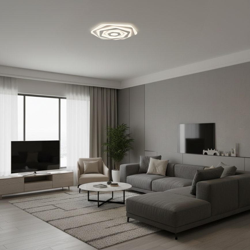 Brilagi - LED Stmívatelné stropní svítidlo MODERN LED/85W/230V 3000-6000K pr. 53 cm + dálkové ovládání
