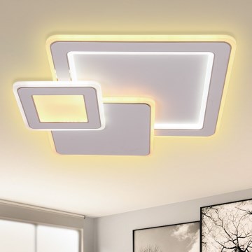 Brilagi - LED Stmívatelné stropní svítidlo MODERN LED/93W/230V 2700-6500K 48,5x48,5 cm + dálkové ovládání