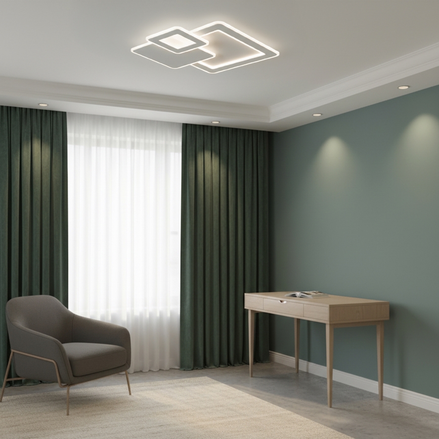 Brilagi - LED Stmívatelné stropní svítidlo MODERN LED/93W/230V 3000-6000K 48,5x48,5 cm + dálkové ovládání