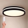 Brilagi - LED Stmívatelné stropní svítidlo NAOMI LED/48W/230V 3000-6500K pr. 39 cm černá + dálkové ovládání