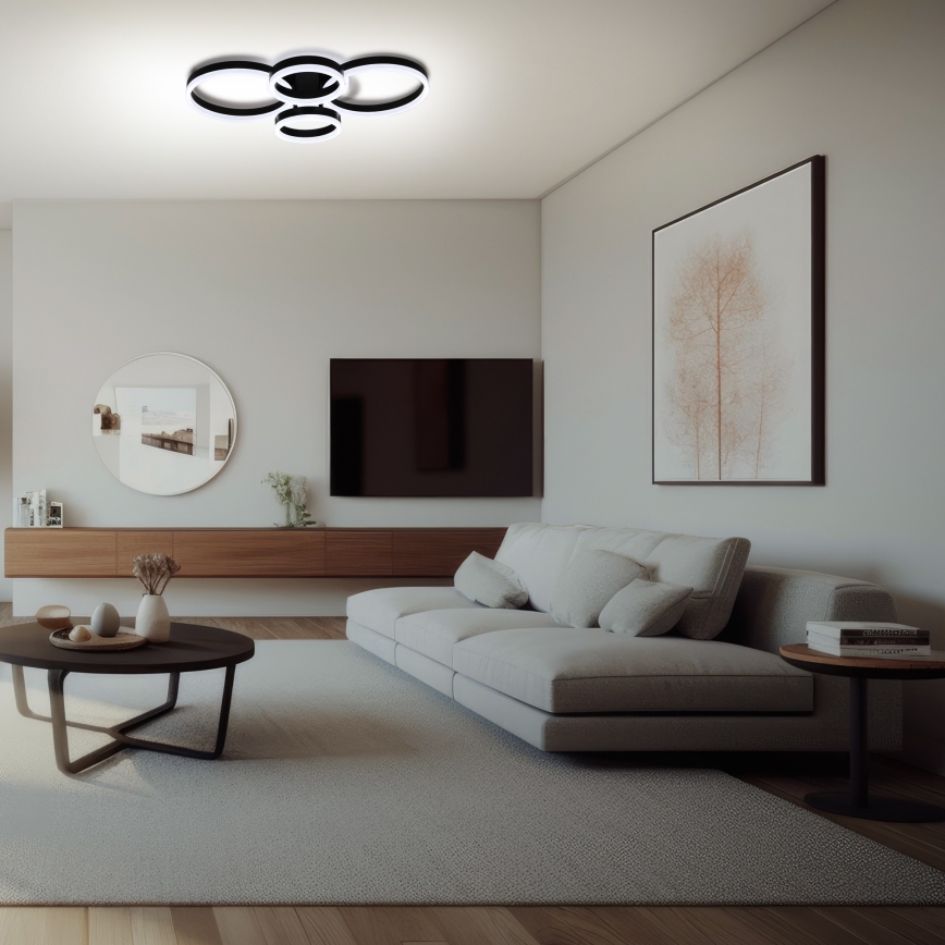Brilagi - LED Stmívatelné stropní svítidlo ORBITS LED/49W/230V 3000/4000/6000K + dálkové ovládání