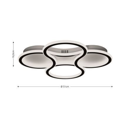 Brilagi - LED Stmívatelné stropní svítidlo ORELLI LED/53W/230V 3000/4000/6000K + dálkové ovládání