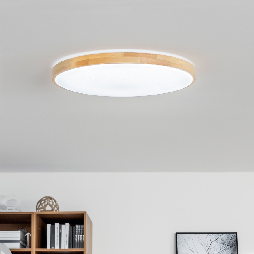 Brilagi - LED Stmívatelné stropní svítidlo PINE LED/60W/230V pr. 52 cm 3000-6500K + dálkové ovládání