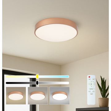 Brilagi - LED Stmívatelné stropní svítidlo POOL LED/48W/230V 3000-6000K pr. 40 cm bronzová + dálkové ovládání