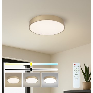 Brilagi - LED Stmívatelné stropní svítidlo POOL LED/48W/230V 3000-6000K pr. 40 cm zlatá + dálkové ovládání