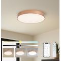 Brilagi - LED Stmívatelné stropní svítidlo POOL SMART LED/60W/230V 3000-6000K pr. 50 cm Wi-Fi Tuya bronzová + dálkové ovládání