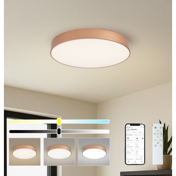 Brilagi - LED Stmívatelné stropní svítidlo POOL SMART LED/60W/230V 3000-6000K pr. 50 cm Wi-Fi Tuya bronzová + dálkové ovládání