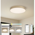 Brilagi - LED Stmívatelné stropní svítidlo POOL SMART LED/60W/230V 3000-6000K pr. 50 cm Wi-Fi Tuya zlatá + dálkové ovládání