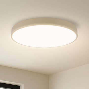 Brilagi - LED Stmívatelné stropní svítidlo POOL SMART LED/60W/230V pr. 50 cm Wi-Fi Tuya béžová + dálkové ovládání