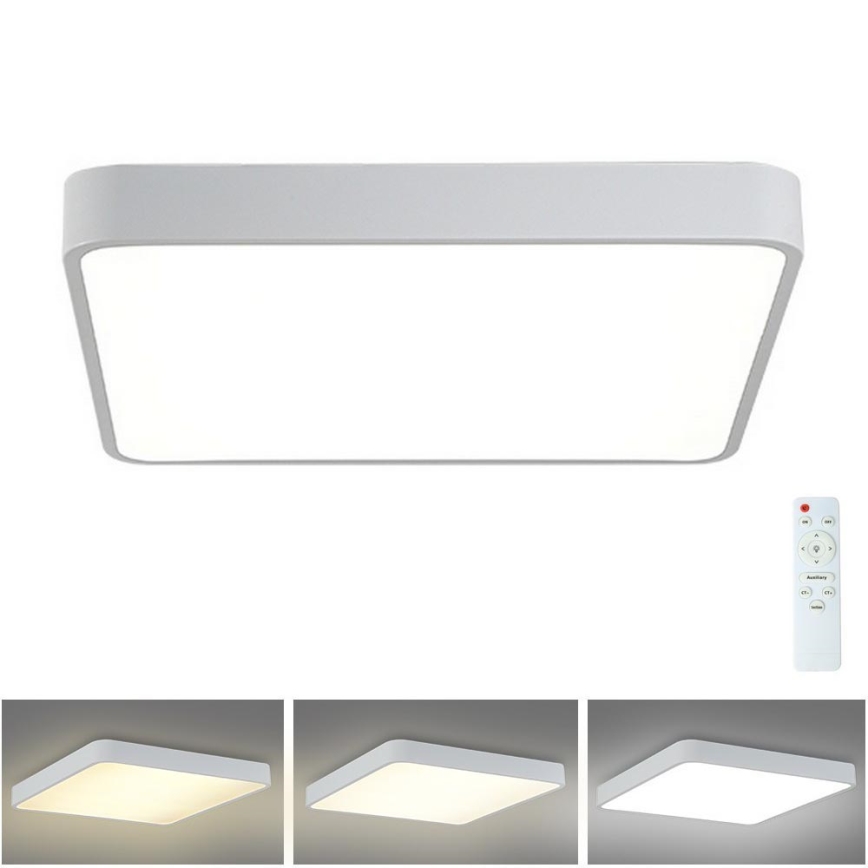 Brilagi - LED Stmívatelné stropní svítidlo POOL SQUARE LED/36W/230V 3000-6000K 40x40 cm bílá + dálkové ovládání