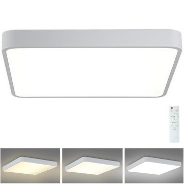 Brilagi - LED Stmívatelné stropní svítidlo POOL SQUARE LED/48W/230V 3000-6000K 50x50 cm bílá + dálkové ovládání