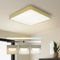 Brilagi - LED Stmívatelné stropní svítidlo POOL SQUARE LED/48W/230V 3000-6000K 50x50 cm zlatá + dálkové ovládání