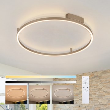 Brilagi - LED Stmívatelné stropní svítidlo PORTOFINO LED/60W/230V 3000-6000K pr. 80 cm béžová + dálkové ovládání