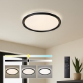 Brilagi - LED Stmívatelné stropní svítidlo RIVO LED/72W/230V 3000-6000K černá pr. 50 cm + dálkové ovládání