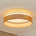 Brilagi - LED Stmívatelné stropní svítidlo ROYAL YUTE LED/24W/230V pr. 45 cm 3000/4000/6500K béžová/krémová  + dálkové ovládání
