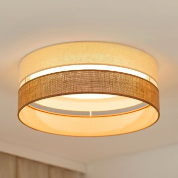Brilagi - LED Stmívatelné stropní svítidlo ROYAL YUTE LED/24W/230V pr. 45 cm 3000/4000/6500K béžová/krémová  + dálkové ovládání