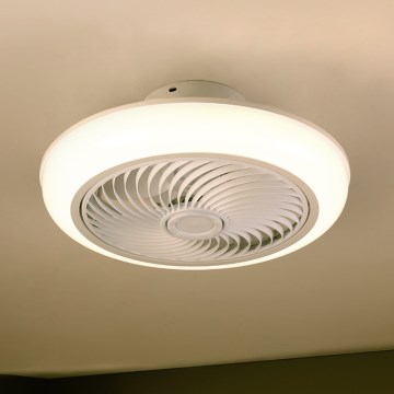 Brilagi - LED Stmívatelné stropní svítidlo s ventilátorem LED/30W/230V 3000-6500K bílá + dálkové ovládání