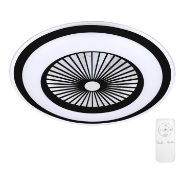 Brilagi - LED Stmívatelné stropní svítidlo s ventilátorem RONDA LED/65W/230V 3000-6500K černá + dálkové ovládání
