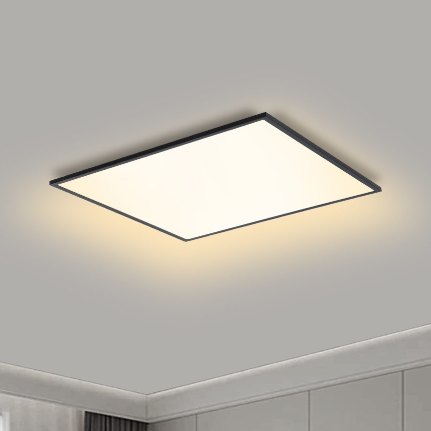 Brilagi - LED Stmívatelné stropní svítidlo SLIMFRAME LED/36W/230V 45x45 cm 3000-6000K černá + dálkové ovládání