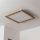 Brilagi - LED Stmívatelné stropní svítidlo SLIMFRAME WOOD LED/58W/230V 64x64 cm 3000-6000K hnědá + dálkové ovládání