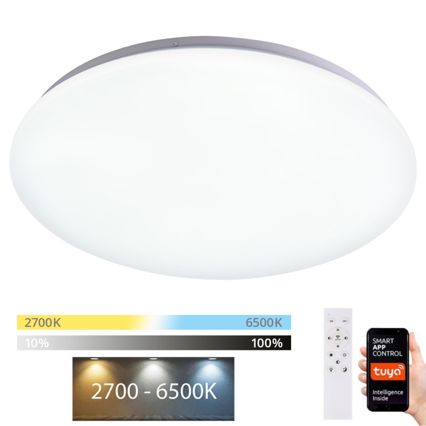 Brilagi - LED Stmívatelné stropní svítidlo SMART LED/36W/230V 2700-6500K Wi-Fi Tuya + dálkové ovládání