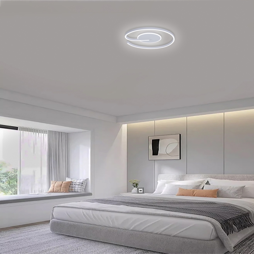 Brilagi - LED Stmívatelné stropní svítidlo SPIRAL LED/56W/230V pr. 50 cm 3000/4000/6000K + dálkové ovládání