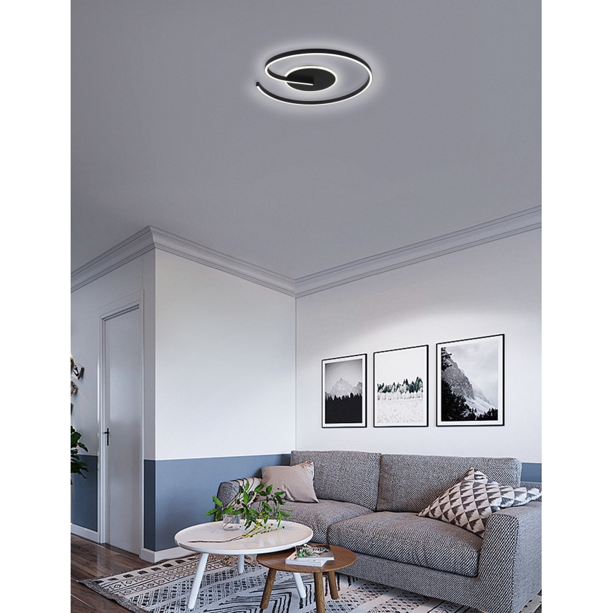 Brilagi - LED Stmívatelné stropní svítidlo SPIRAL LED/56W/230V 3000/4000/6000K + dálkové ovládání