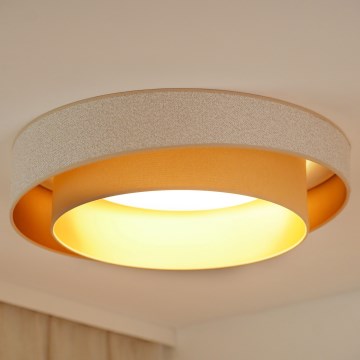 Brilagi - LED Stmívatelné stropní svítidlo VEGAS SHINE LED/24W/230V pr. 60 cm 3000/4000/6500K krémová/béžová + dálkové ovládání