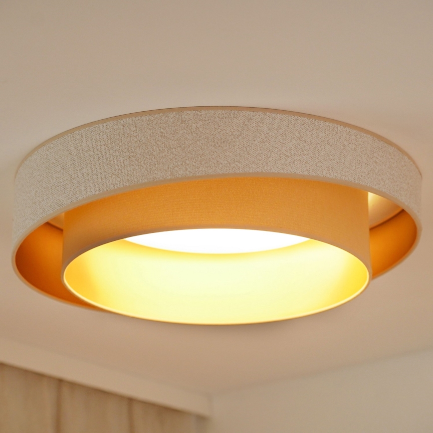 Brilagi - LED Stmívatelné stropní svítidlo VEGAS SHINE LED/24W/230V pr. 60 cm 3000/4000/6500K krémová/béžová + dálkové ovládání