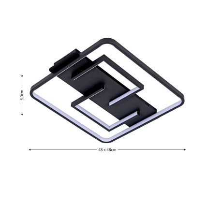 Brilagi - LED Stmívatelné stropní svítidlo VELO LED/34W/230V 3000/4000/6000K + dálkové ovládání