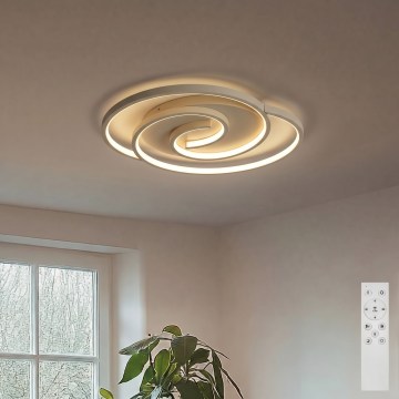 BRILAGI - LED Stmívatelné stropní svítidlo VELO LED/70W/230V 3000-6500K 38x47,8 cm béžová + dálkové ovládání