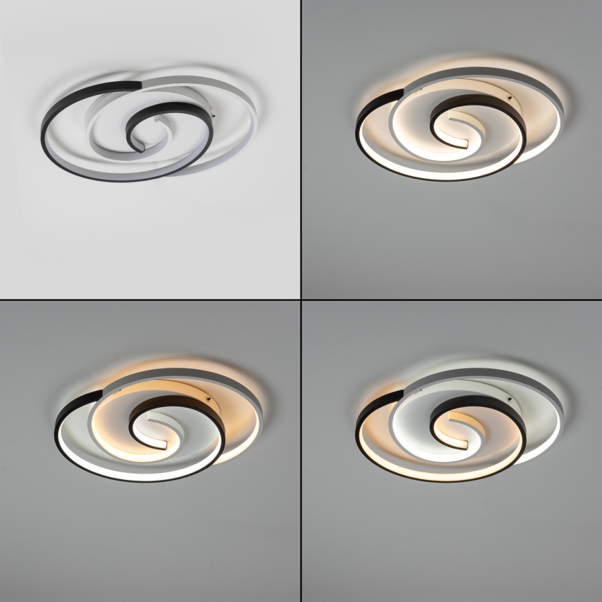 Brilagi - LED Stmívatelné stropní svítidlo VELO XL LED/83W/230V 3000-6500K 46,7x59,5 cm + dálkové ovládání