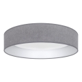 Brilagi - LED Stmívatelné stropní svítidlo VELVET SMART VARI LED/24W/230V 3000-6500K pr. 45 cm šedá + dálkové ovládání
