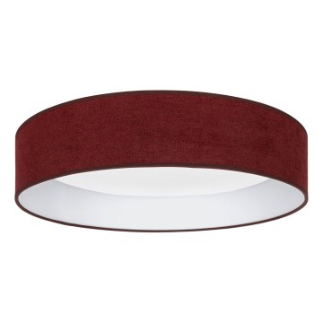 Brilagi - LED Stmívatelné stropní svítidlo VELVET SMART VARI LED/24W/230V 3000-6500K pr. 45 cm vínová + dálkové ovládání
