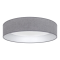 Brilagi - LED Stmívatelné stropní svítidlo VELVET SMART VARI LED/36W/230V 3000-6500K pr. 55 cm šedá + dálkové ovládání