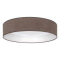 Brilagi - LED Stmívatelné stropní svítidlo VELVET SMARTIX LED/24W/230V 3000-6000K pr. 45 cm hnědá Wi-Fi Tuya Beacon + dálkové ovládání
