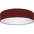 Brilagi - LED Stmívatelné stropní svítidlo VELVET SMARTIX LED/24W/230V 3000-6000K pr. 45 cm vínová Wi-Fi Tuya Beacon + dálkové ovládání