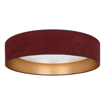 Brilagi - LED Stmívatelné stropní svítidlo VELVET SMARTIX LED/24W/230V 3000-6000K pr. 45 cm vínová/zlatá Wi-Fi Tuya Beacon + dálkové ovládání